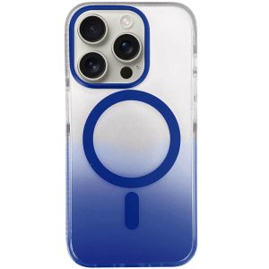 Чохол для iPhone 15 Pro з MagSafe сіліконовий Phantom блакитний