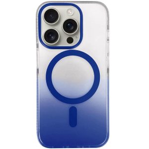 Чохол для iPhone 16 Pro Max з MagSafe сіліконовий Phantom блакитний
