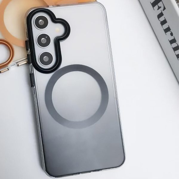 Чохол для Samsung Galaxy S25+ з MagSafe сіліконовий Phantom чорний - Зображення 4