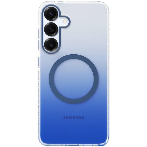 Чохол для Samsung Galaxy S25 з MagSafe сіліконовий Phantom блакитний