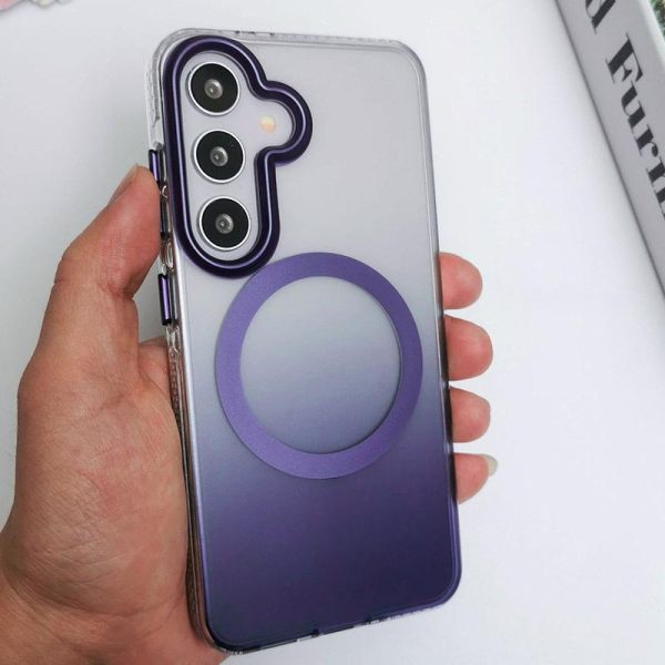 Чохол для Samsung Galaxy S25+ з MagSafe сіліконовий Phantom фіолетовий - Зображення 3