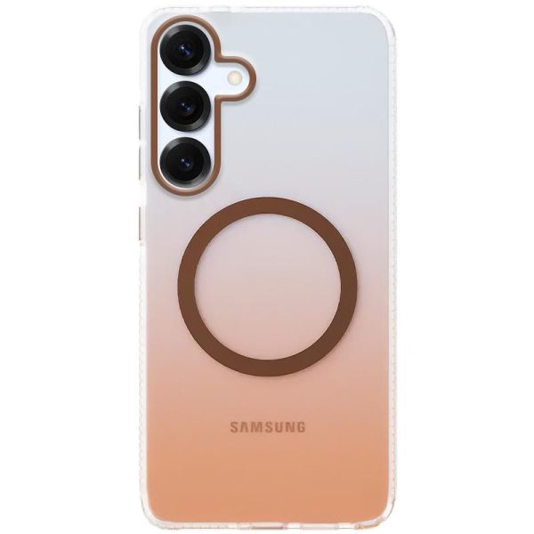 Чохол для Samsung Galaxy S25+ з MagSafe сіліконовий Phantom золотий