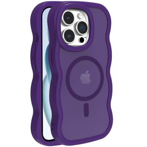 Чохол для iPhone 14 Pro з MagSafe сіліконовий Undine фіолетовий