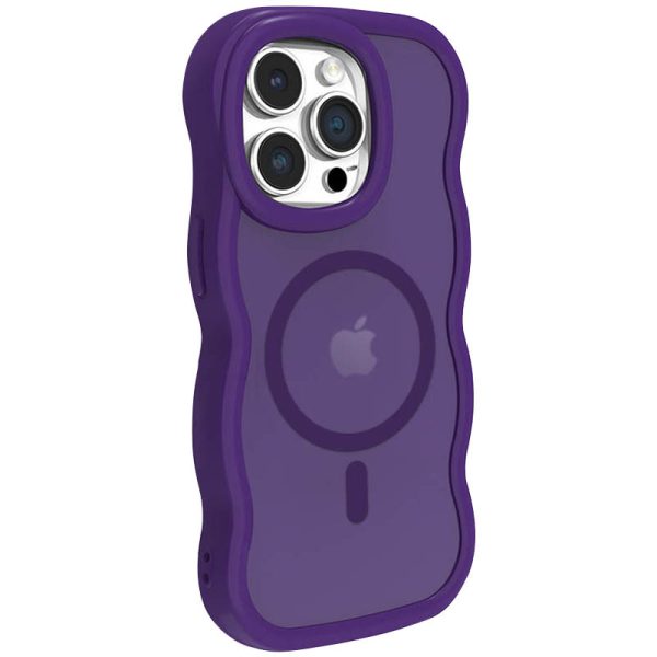 Чохол для iPhone 14 Pro з MagSafe сіліконовий Undine фіолетовий - Зображення 2