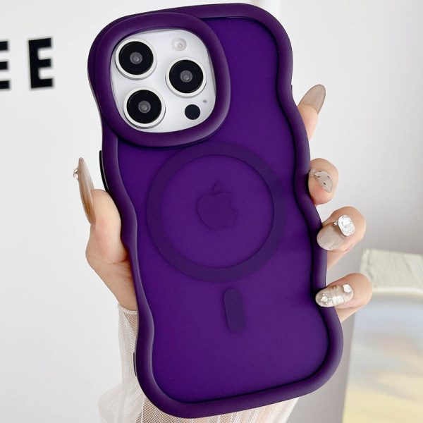 Чохол для iPhone 14 Pro з MagSafe сіліконовий Undine фіолетовий - Зображення 3