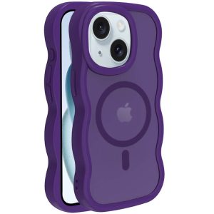 Чохол для iPhone 15 з MagSafe сіліконовий Undine фіолетовий