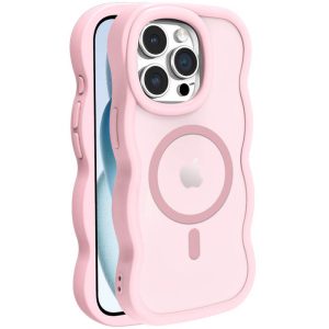 Чохол для iPhone 15 Pro з MagSafe сіліконовий Undine рожевий