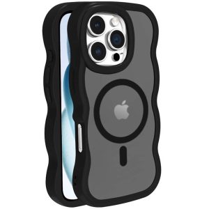 Чохол для iPhone 16 Pro з MagSafe сіліконовий Undine чорний