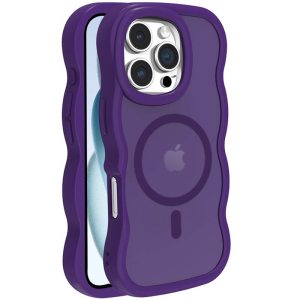 Чохол для iPhone 16 Pro з MagSafe сіліконовий Undine фіолетовий