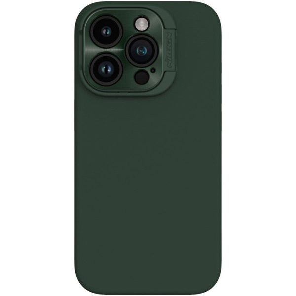 Чохол для iPhone 15 Pro сіліконовий Nillkin LensWing Magnetic зелений