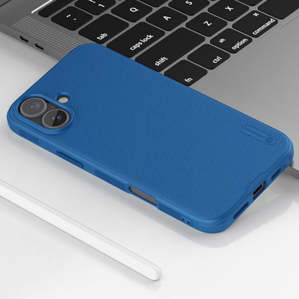 Чохол для iPhone 16 Nillkin Matte Pro синій, блакитний - Зображення 7