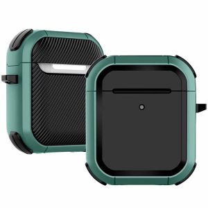 Футляр для навушників Airpods 1 протиударний Black ed. зелений