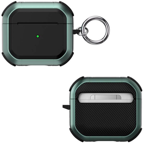 Футляр для навушників Airpods 3 протиударний Black ed. зелений - Зображення 4