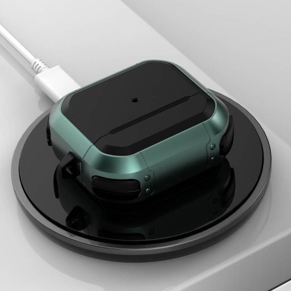 Футляр для навушників Airpods 3 протиударний Black ed. зелений - Зображення 6