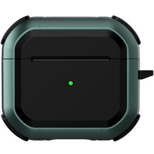 Футляр для навушників Airpods 4 протиударний Black ed. зелений