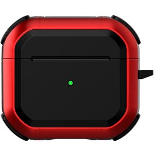 Футляр для навушників Airpods 4 протиударний Black ed. червоний