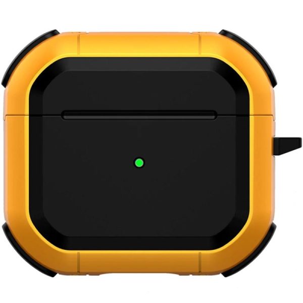 Футляр для навушників Airpods 4 протиударний Black ed. жовтий