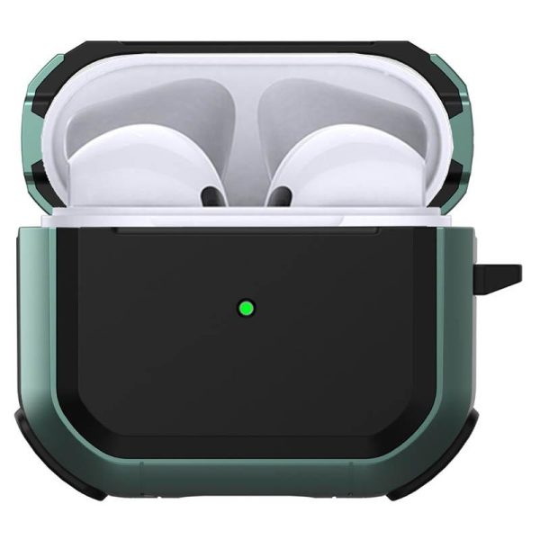 Футляр для навушників Airpods Pro протиударний Black ed. зелений - Зображення 2