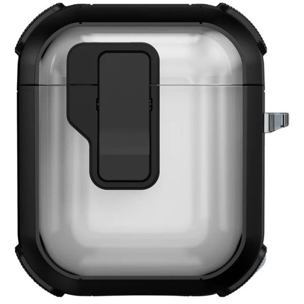 Футляр для навушників Airpods 1 протиударний Locking Button чорний