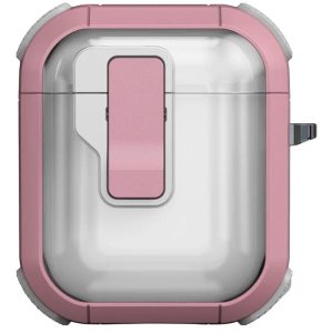 Футляр для навушників Airpods 1 протиударний Locking Button рожевий