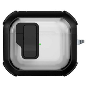 Футляр для навушників Airpods 3 протиударний Locking Button чорний
