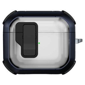 Футляр для навушників Airpods 3 протиударний Locking Button блакитний