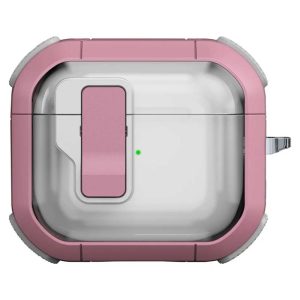 Футляр для навушників Airpods 3 протиударний Locking Button рожевий