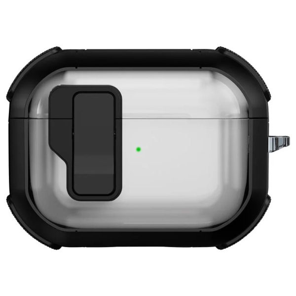 Футляр для навушників Airpods Pro 2 протиударний Locking Button чорний
