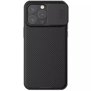 Карбонова для iPhone 15 Pro накладка Nillkin CamShield Pro чорний
