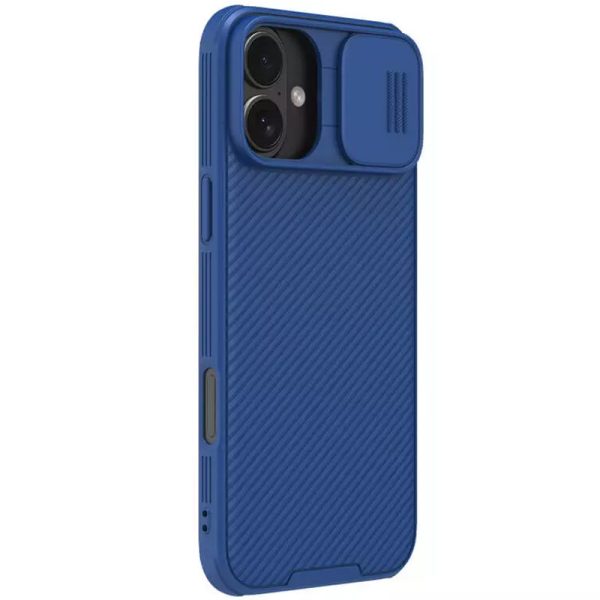 Карбонова для iPhone 16 накладка Nillkin CamShield Pro блакитний - Зображення 3