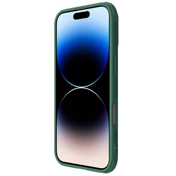 Карбонова для iPhone 16 накладка Nillkin CamShield Pro зелений - Зображення 3