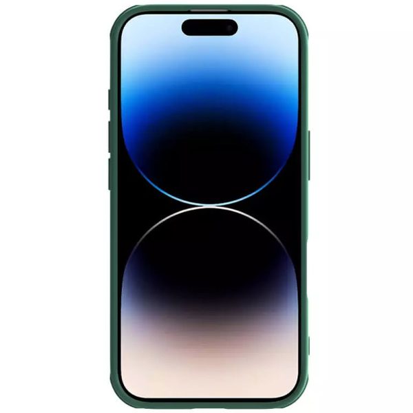 Карбонова для iPhone 16 накладка Nillkin CamShield Pro зелений - Зображення 4