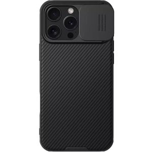Карбонова для iPhone 16 Pro накладка Nillkin CamShield Pro чорний