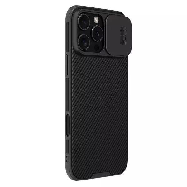 Карбонова для iPhone 16 Pro накладка Nillkin CamShield Pro чорний - Зображення 3