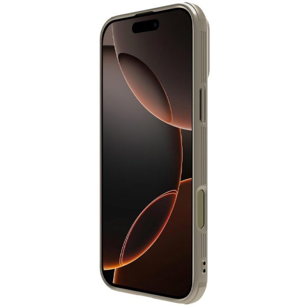Карбонова для iPhone 16 Pro накладка Nillkin CamShield Pro золотий - Зображення 4