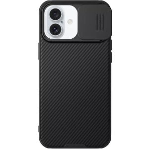 Карбонова для iPhone 16 накладка Nillkin CamShield Pro Magnetic чорний