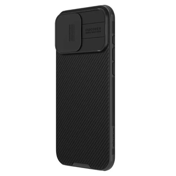 Карбонова для iPhone 16 Pro накладка Nillkin CamShield Pro Magnetic чорний - Зображення 2