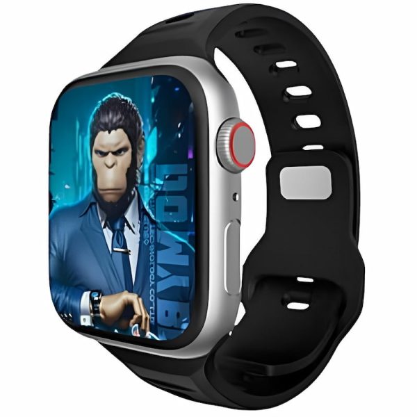 Ремінець для Apple Watch 42 BlueO Fluoro Rubber Sport чорний