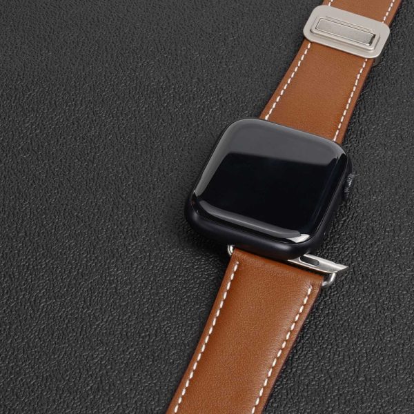 Ремінець для Apple Watch 38 Dux Ducis Genuine Leather коричневий - Зображення 3