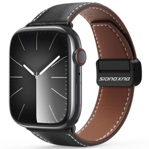 Ремінець для Apple Watch 42 Dux Ducis Genuine Leather чорний