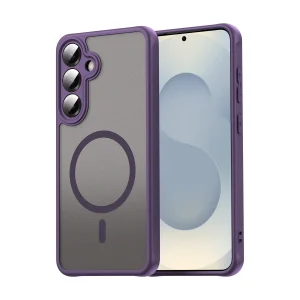 Чохол для Samsung Galaxy A35 з MagSafe сіліконовий Bloom фіолетовий