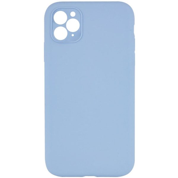 Silicone для iPhone 11 Pro Case Square Full Camera Protective NOLOGO блакитний