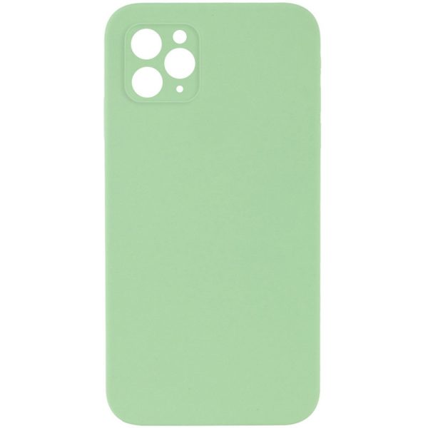 Silicone для iPhone 11 Pro Case Square Full Camera Protective NOLOGO м'ятний