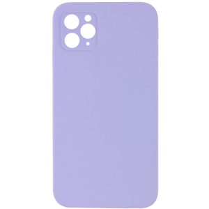 Silicone для iPhone 11 Pro Case Square Full Camera Protective NOLOGO бузковий