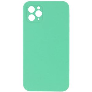 Silicone для iPhone 11 Pro Case Square Full Camera Protective NOLOGO зелений