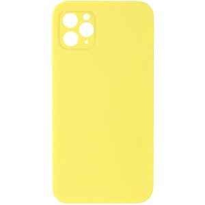 Silicone для iPhone 11 Pro Case Square Full Camera Protective NOLOGO жовтий