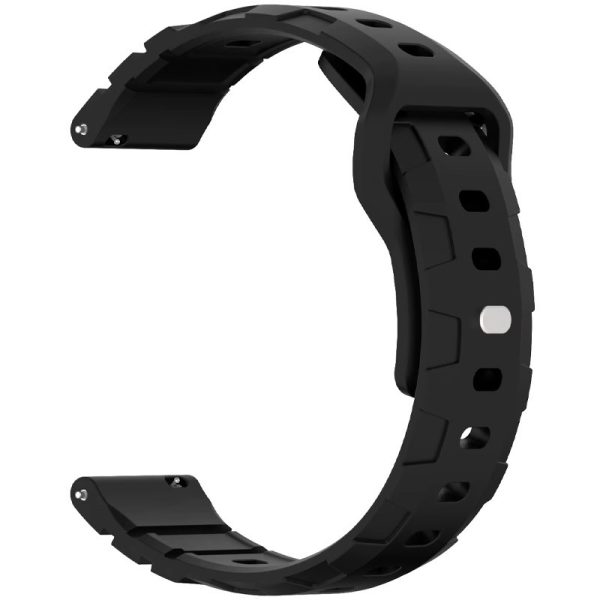 Силіконовий для Smart Watch 20mm ремінець Defense чорний - Зображення 2