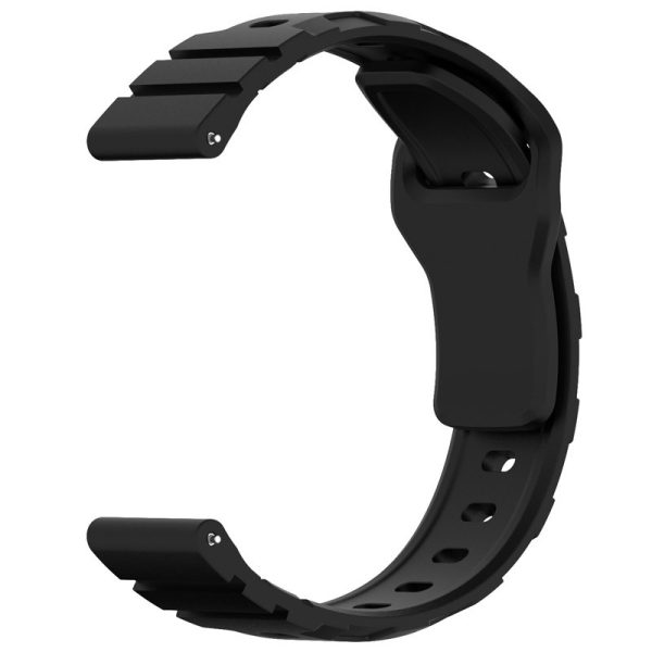 Силіконовий для Smart Watch 20mm ремінець Defense чорний - Зображення 3