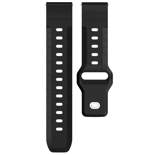Силіконовий для Smart Watch 20mm ремінець Defense чорний - Зображення 4
