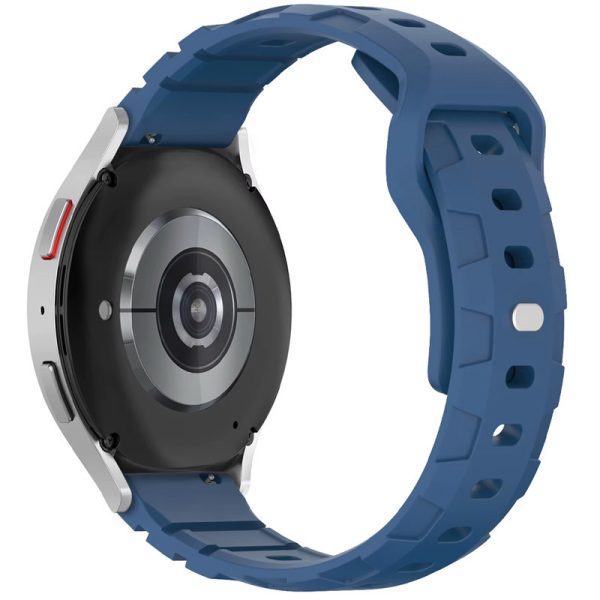 Силіконовий для Smart Watch 20mm ремінець Defense блакитний - Зображення 4